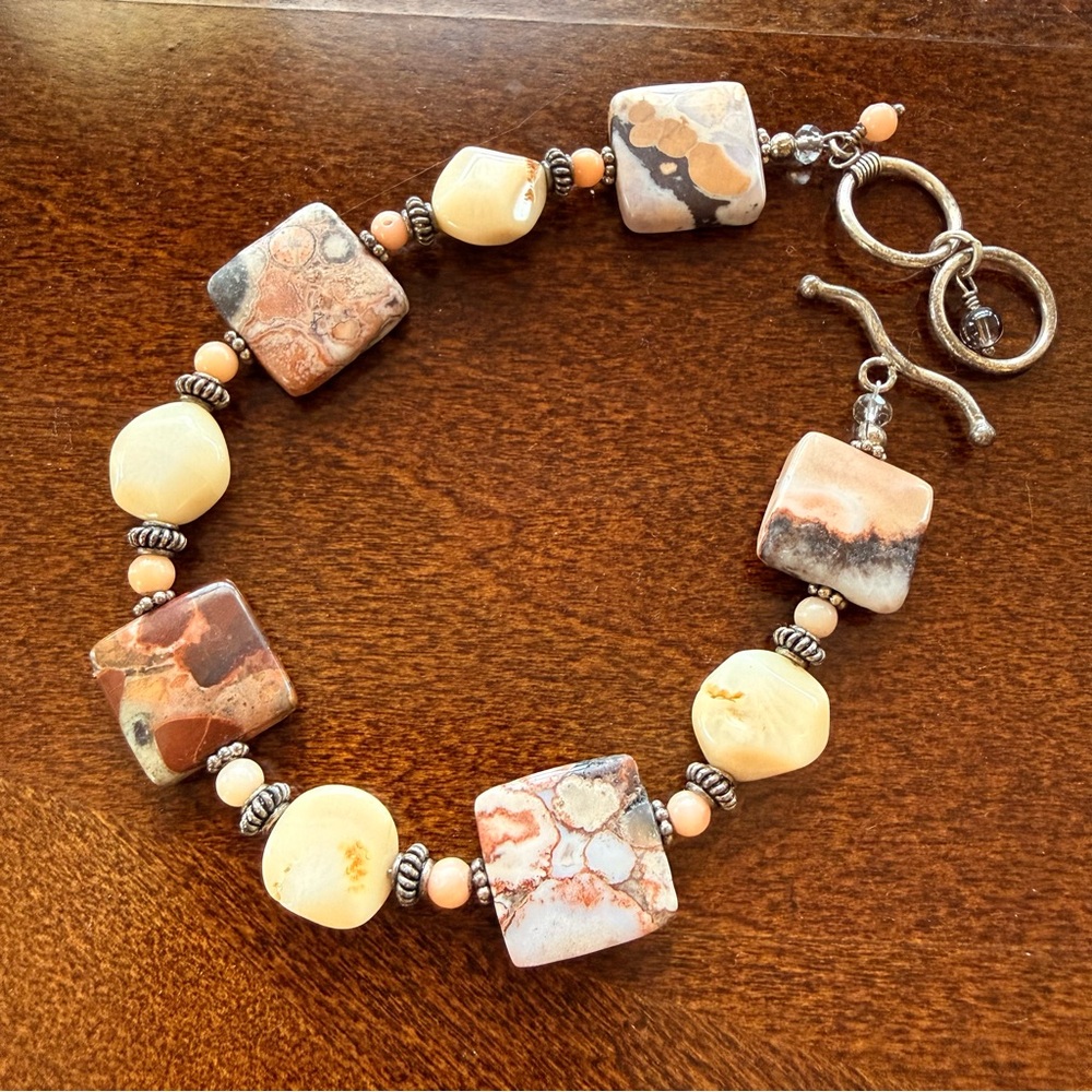 Elegant Stone Beaded Bracelet